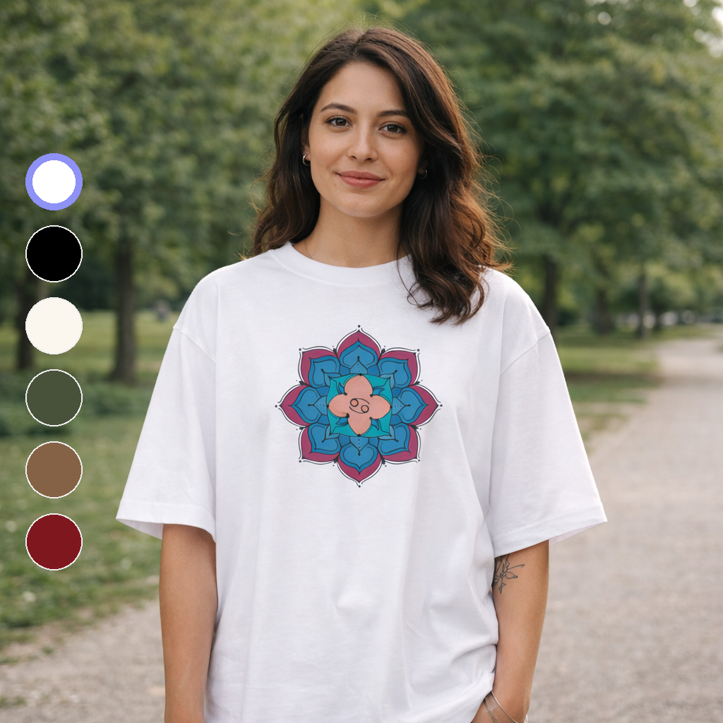 Camiseta Oversized Câncer