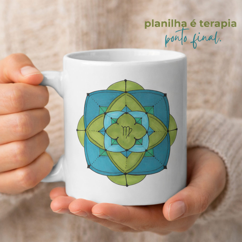 Caneca Mandala Signo de Virgem - 