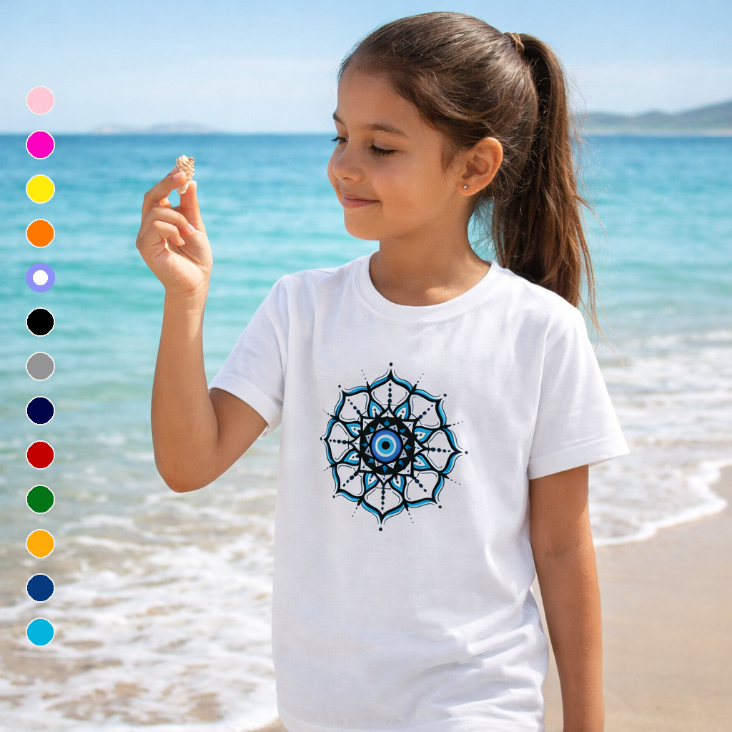 Camiseta Clássica Infantil Olho Grego – 