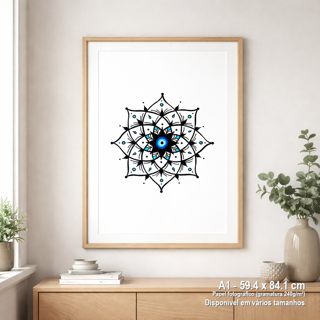 Pôster Retrato Olho Grego – 