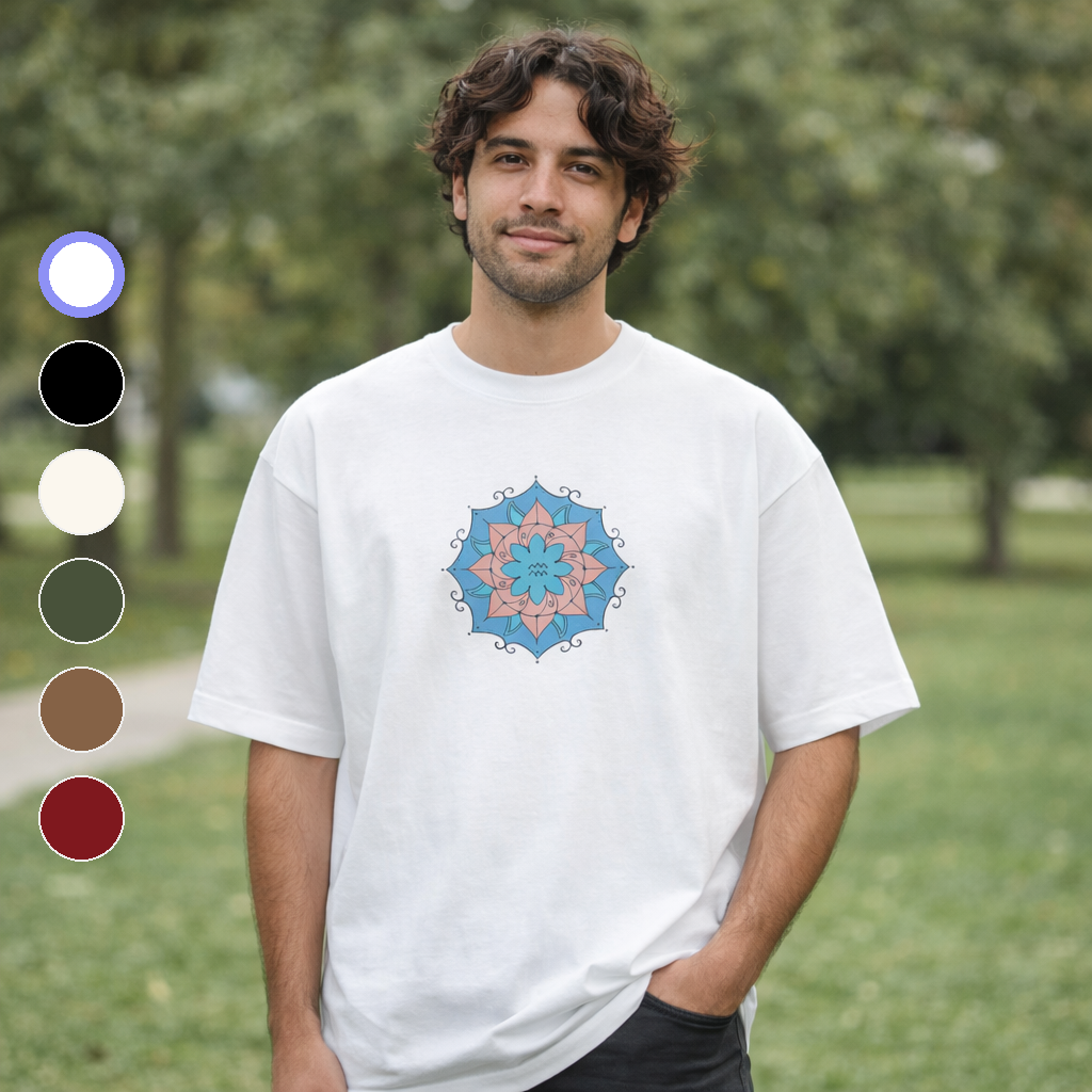 Camiseta Oversized Aquário