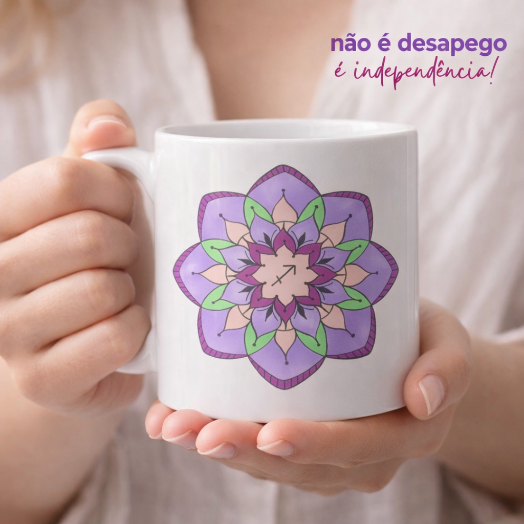 Caneca Mandala Signo de Sagitário - 