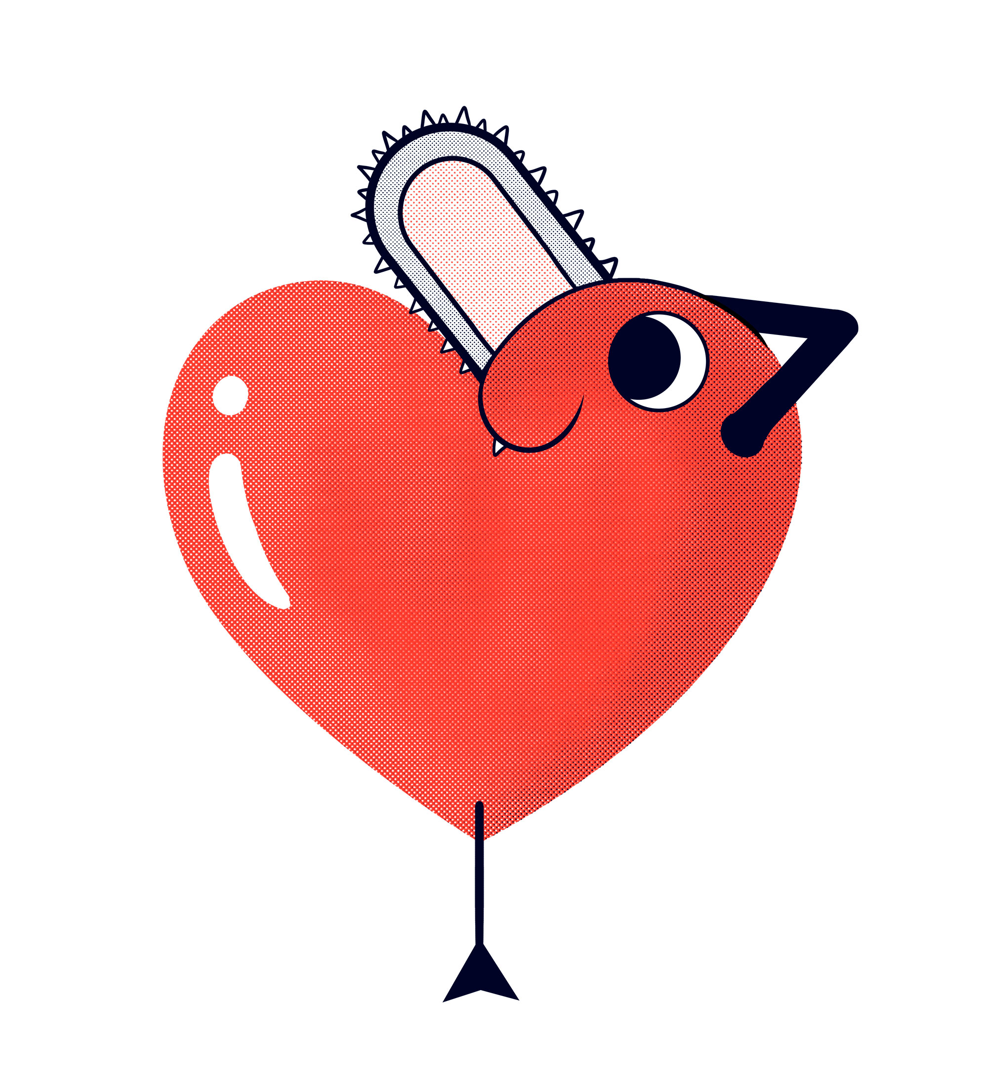 Nome do produto: Pochita Coração