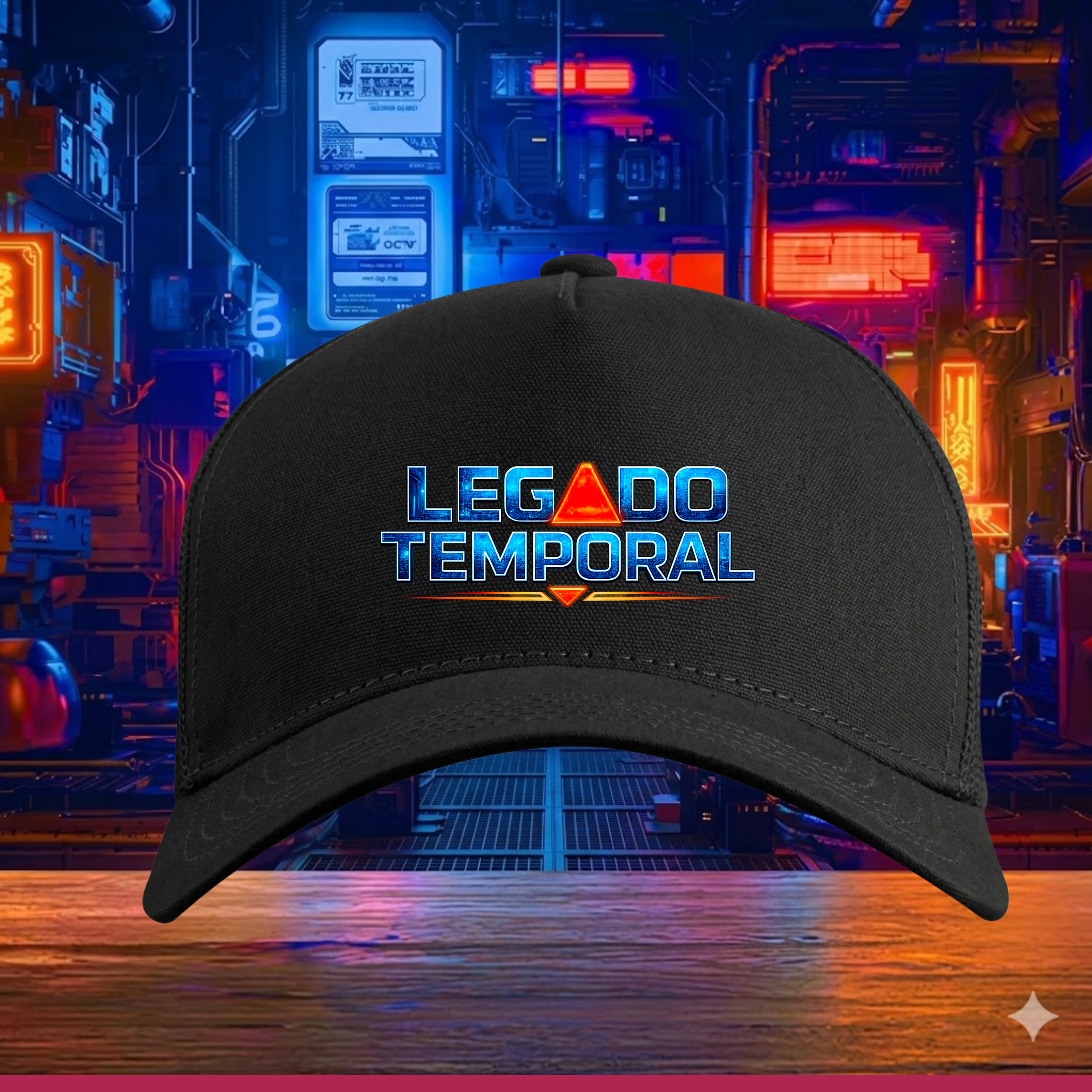 Boné Americano com Tela L&T