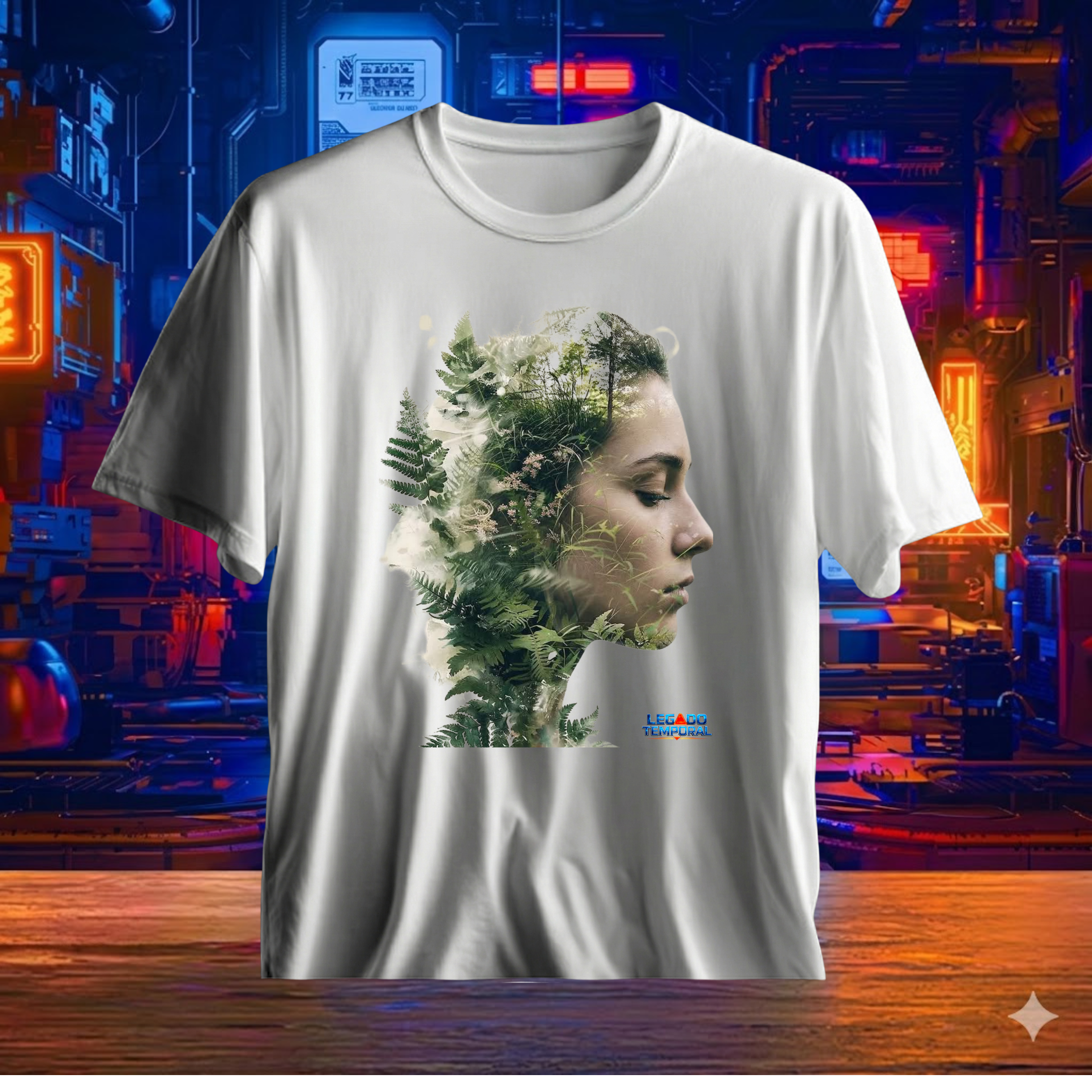 T-Shirt Plus Size floresta