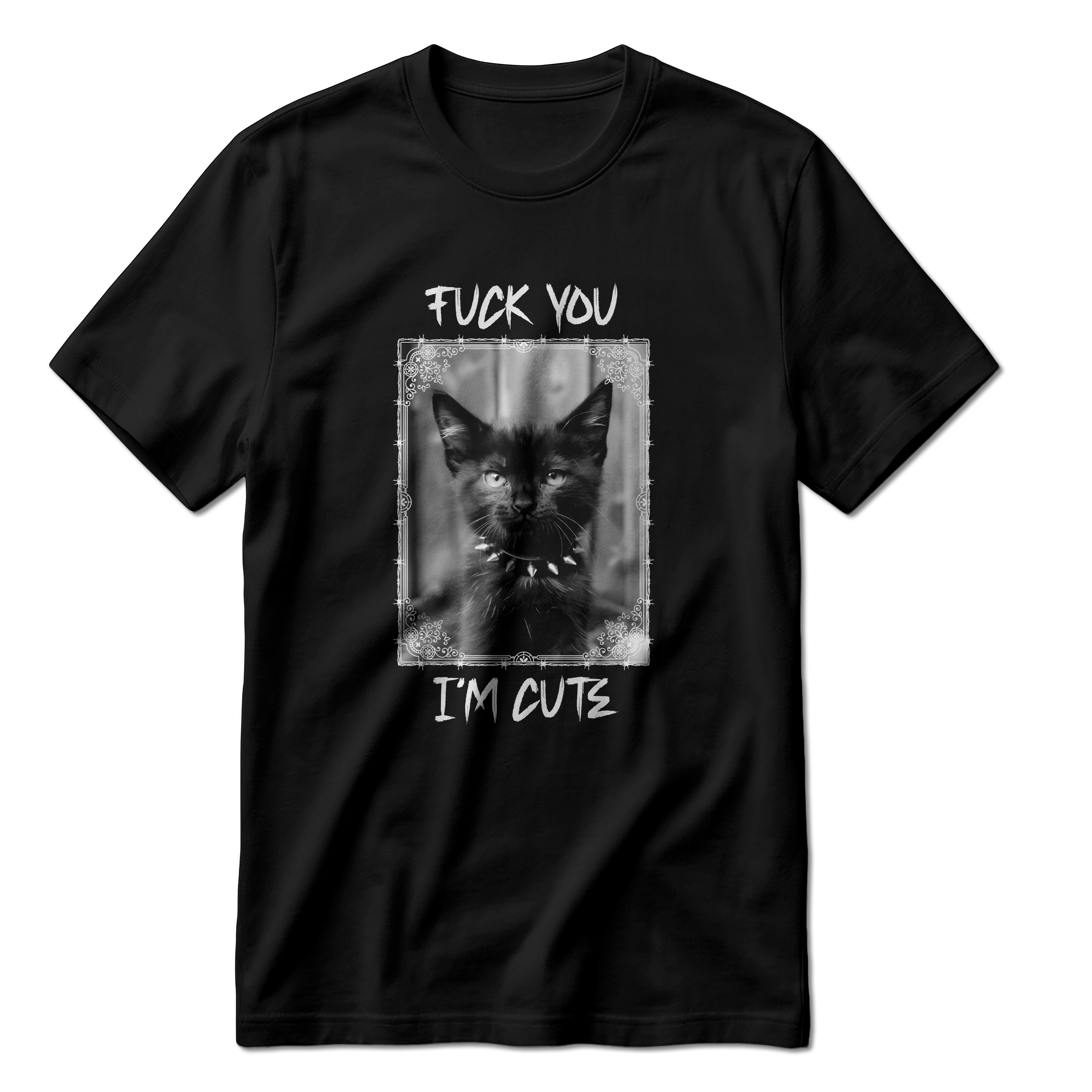 Camiseta Gatinho - Fuck You , I cute