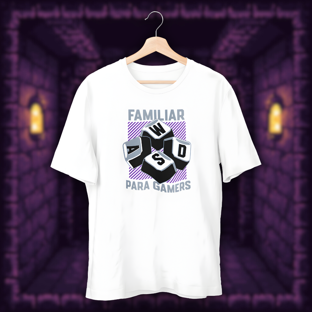 • Camiseta WASD - Familiar para gamers •