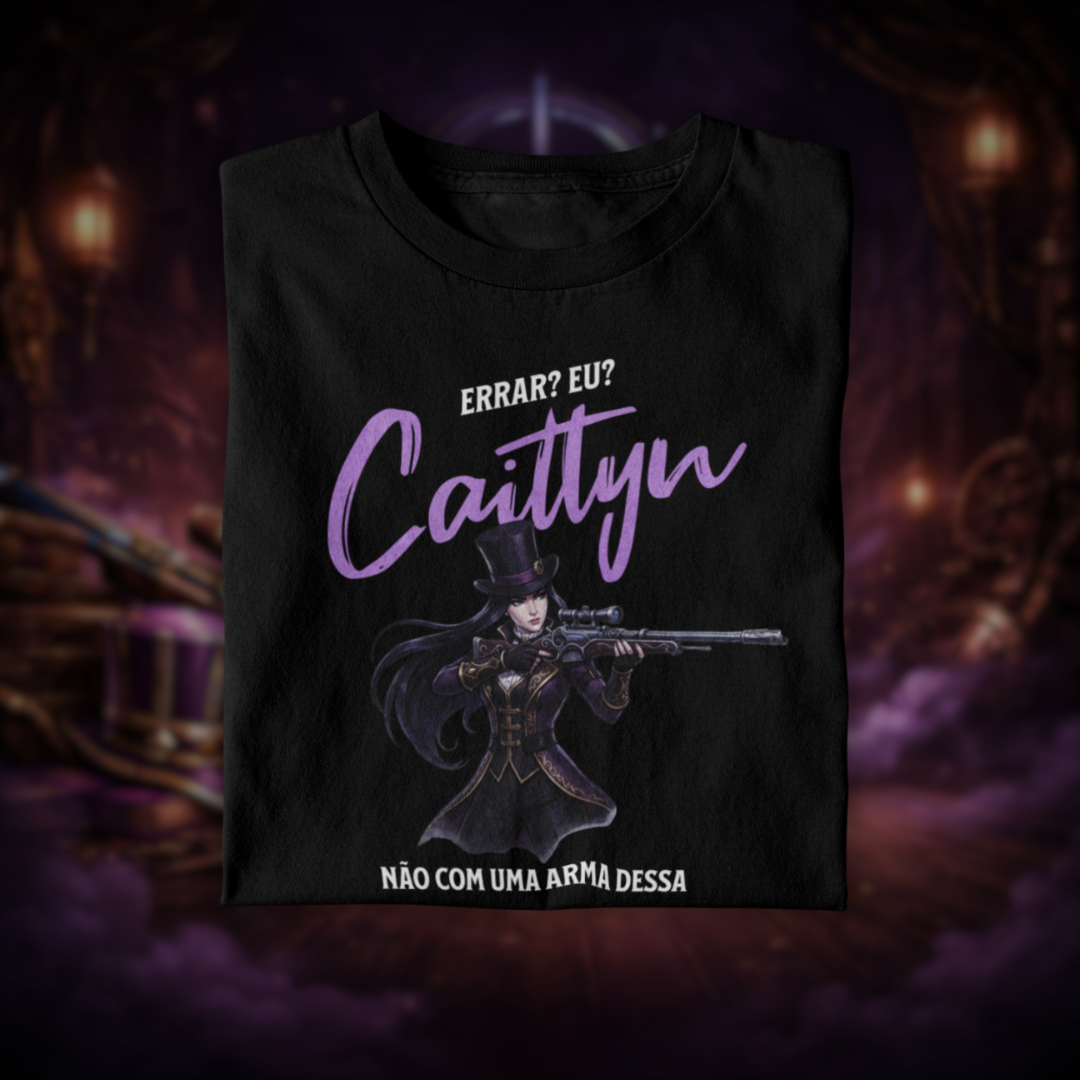 • Camiseta Caitlyn (coleção Perfect Shot) - League of Legends •