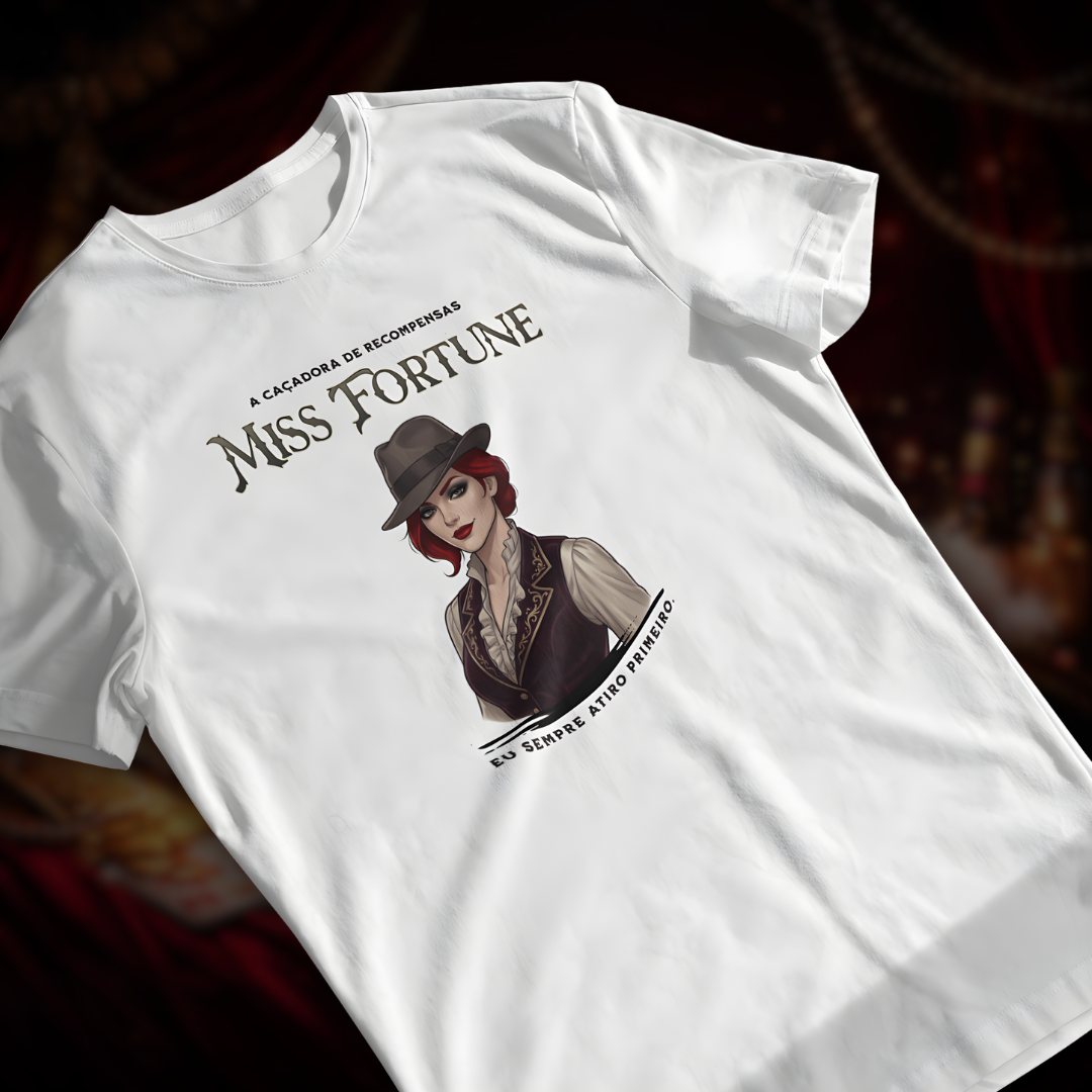 • Camiseta Miss Fortune (coleção Double Shot) - League of Legends •