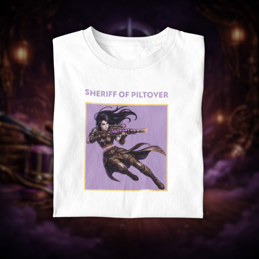 • Camiseta Caitlyn (coleção Perfect Shot) - League of Legends •