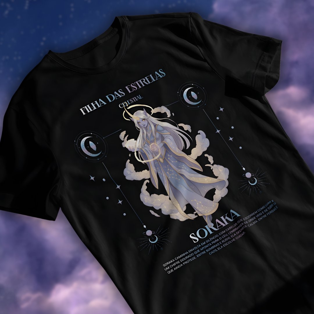 • Camiseta Soraka (coleção Celestial) - League of Legends •