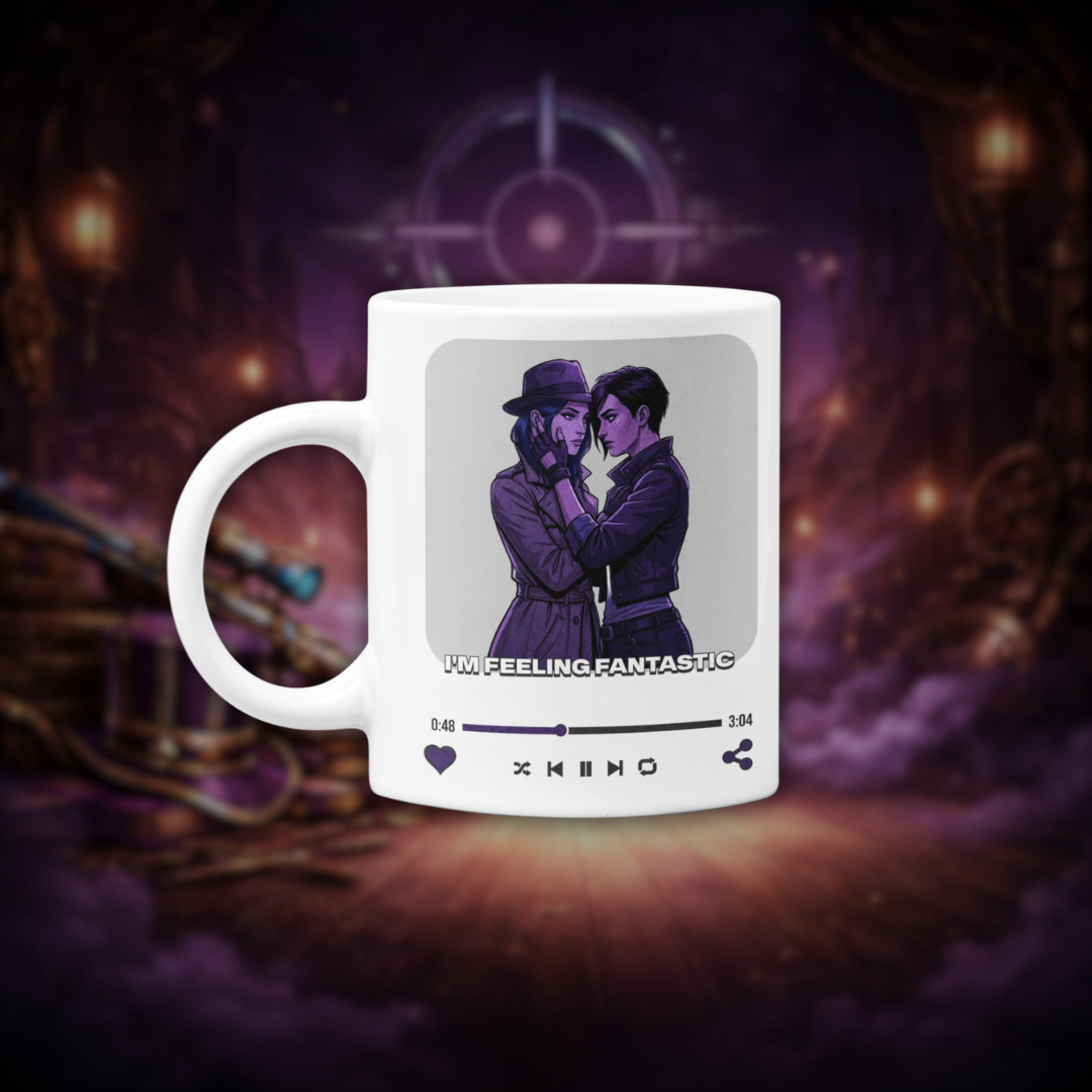 • Caneca Caitlyn & Vi (coleção Perfect Shot) - League of Legends •