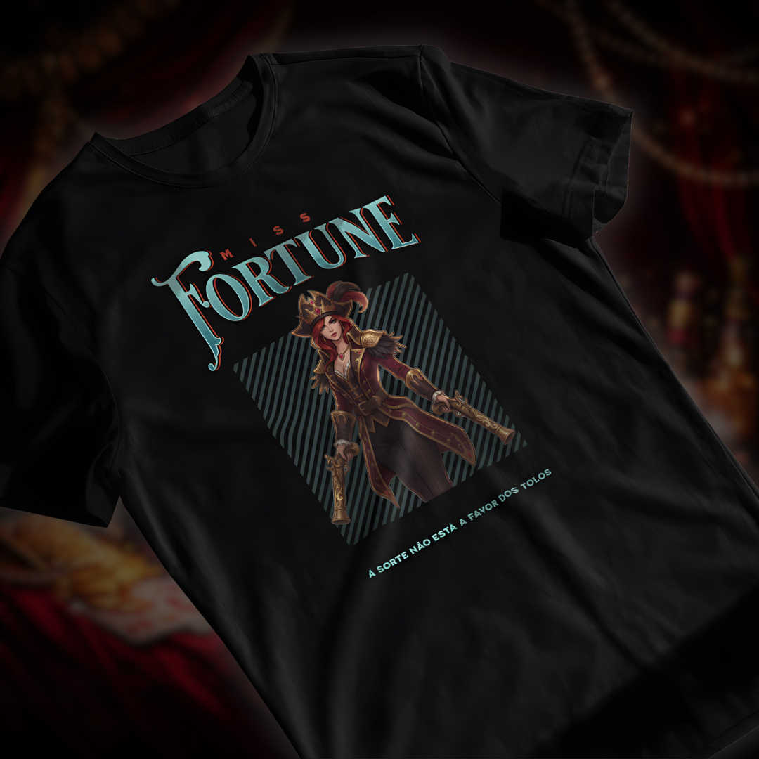 • Camiseta Miss Fortune (coleção Double Shot) - League of Legends •