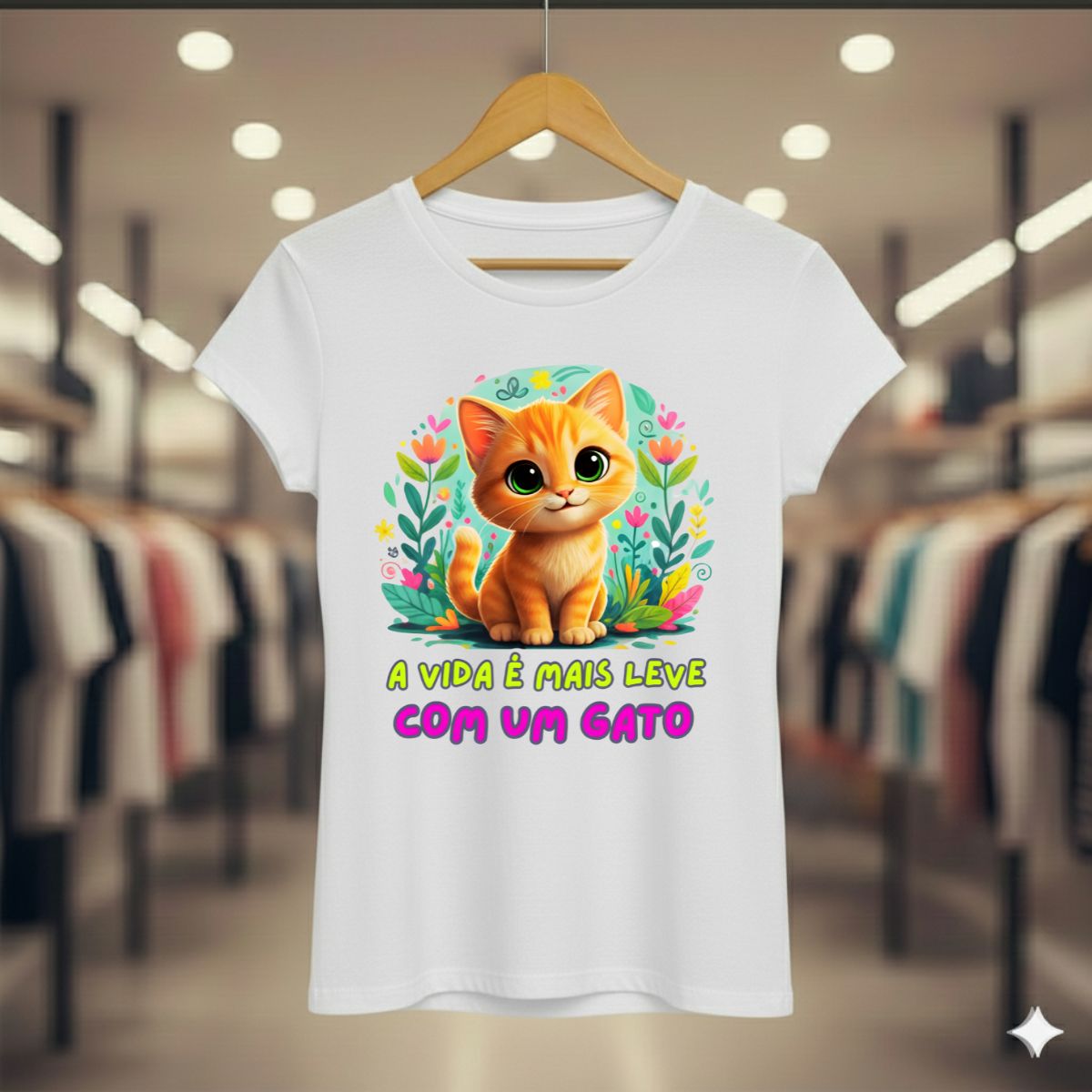 Camiseta Baby Long Quality Gato Pipu - Vida Mais Leve