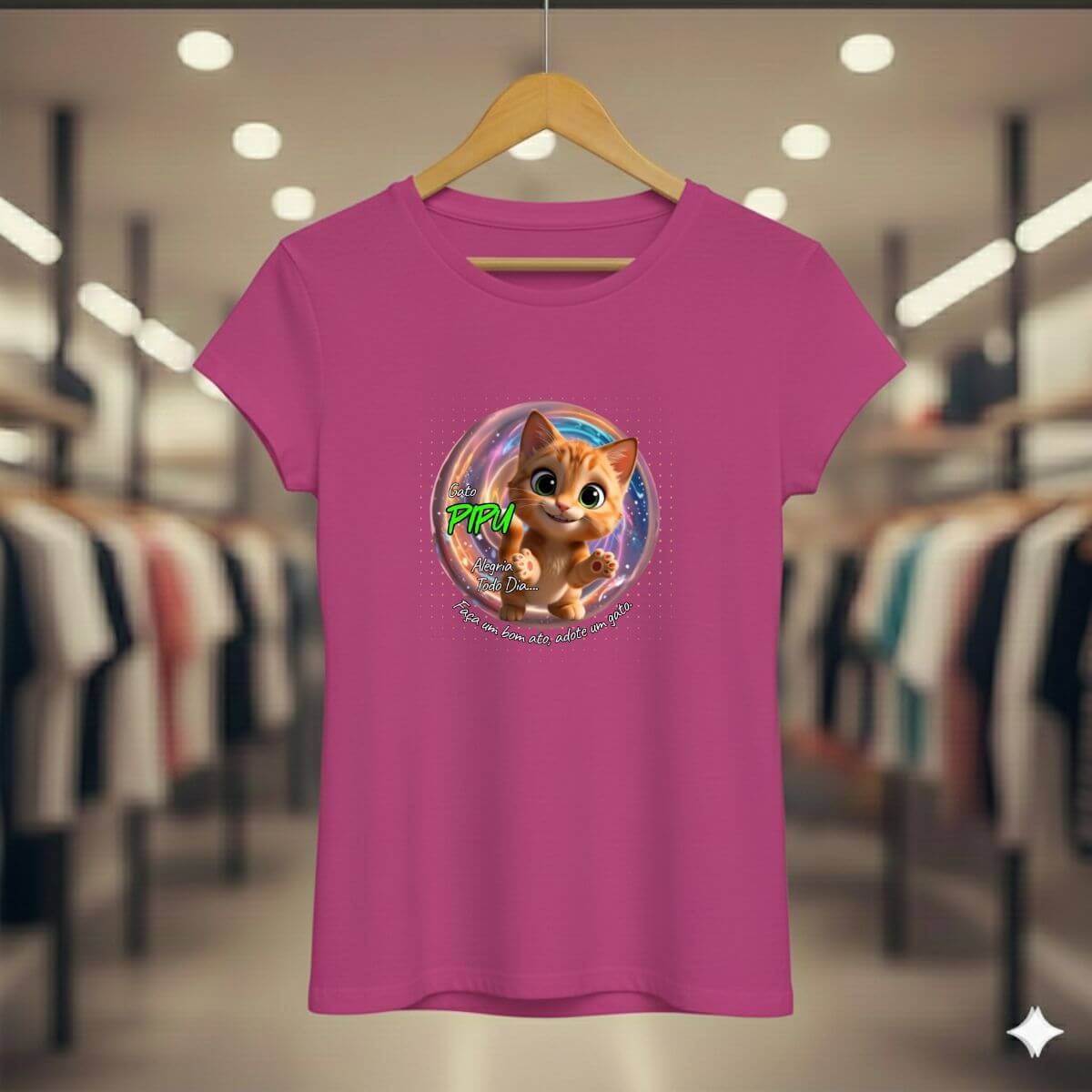 Camiseta Baby Long Quality Gato Pipu - Alegria Todo Dia