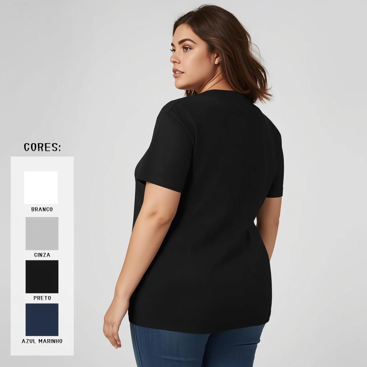 Camiseta Plus Size Básica de Algodão | Conforto e Qualidade