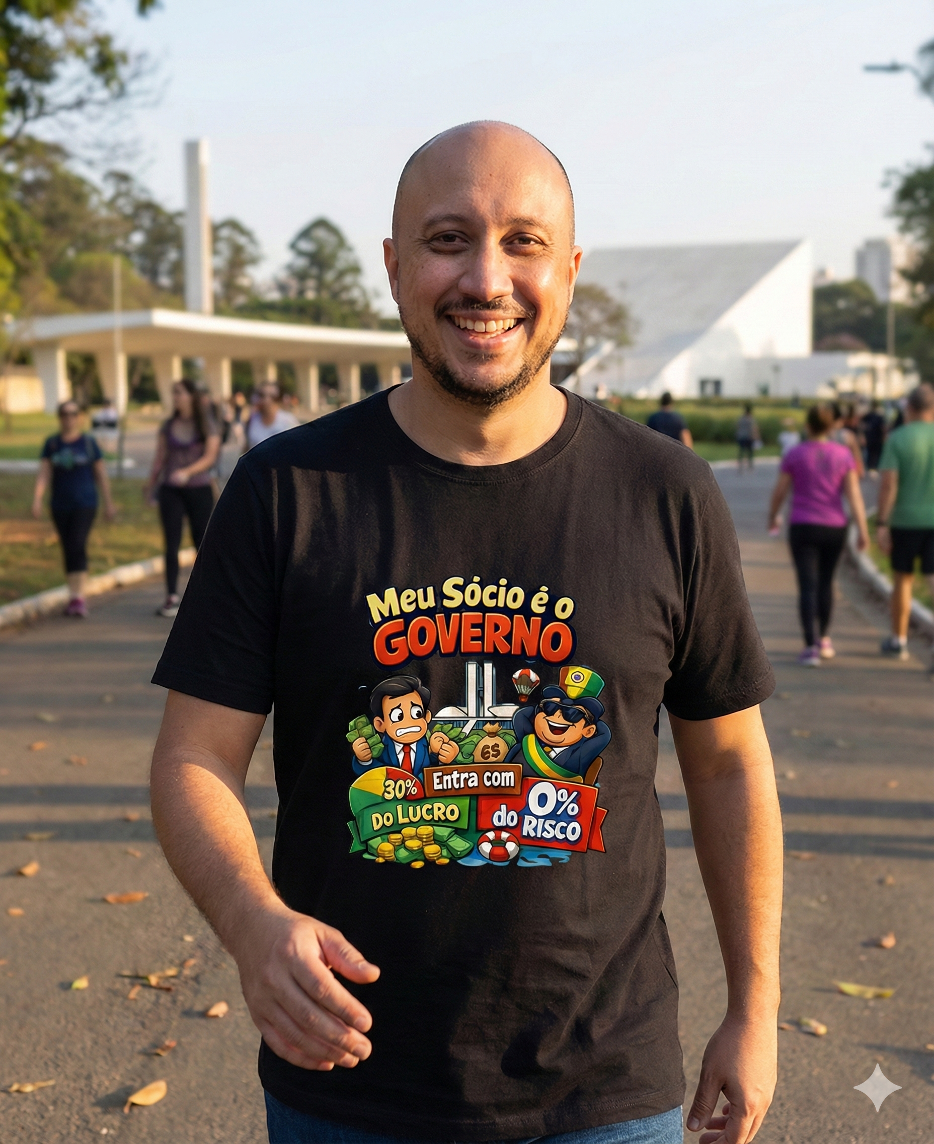 Meu Sócio é o Governo – T-Shirt Classic