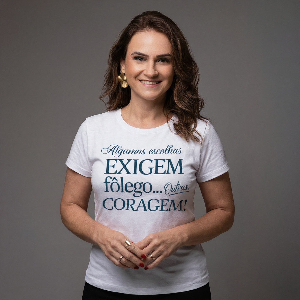 Babylook Empreendedora Feminina | Escolhas Exigem Coragem – Rede Prosperidade Plena