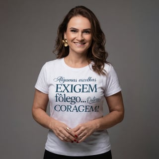 Babylook Empreendedora Feminina | Escolhas Exigem Coragem – Rede Prosperidade Plena