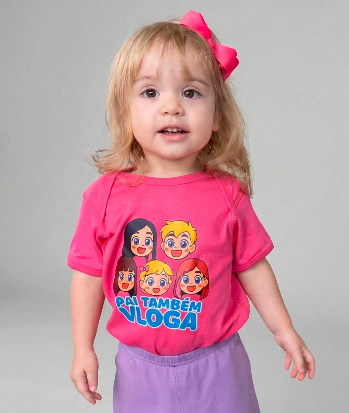 Camiseta INFANTIL Pai Também Vloga Emojis - Várias Cores