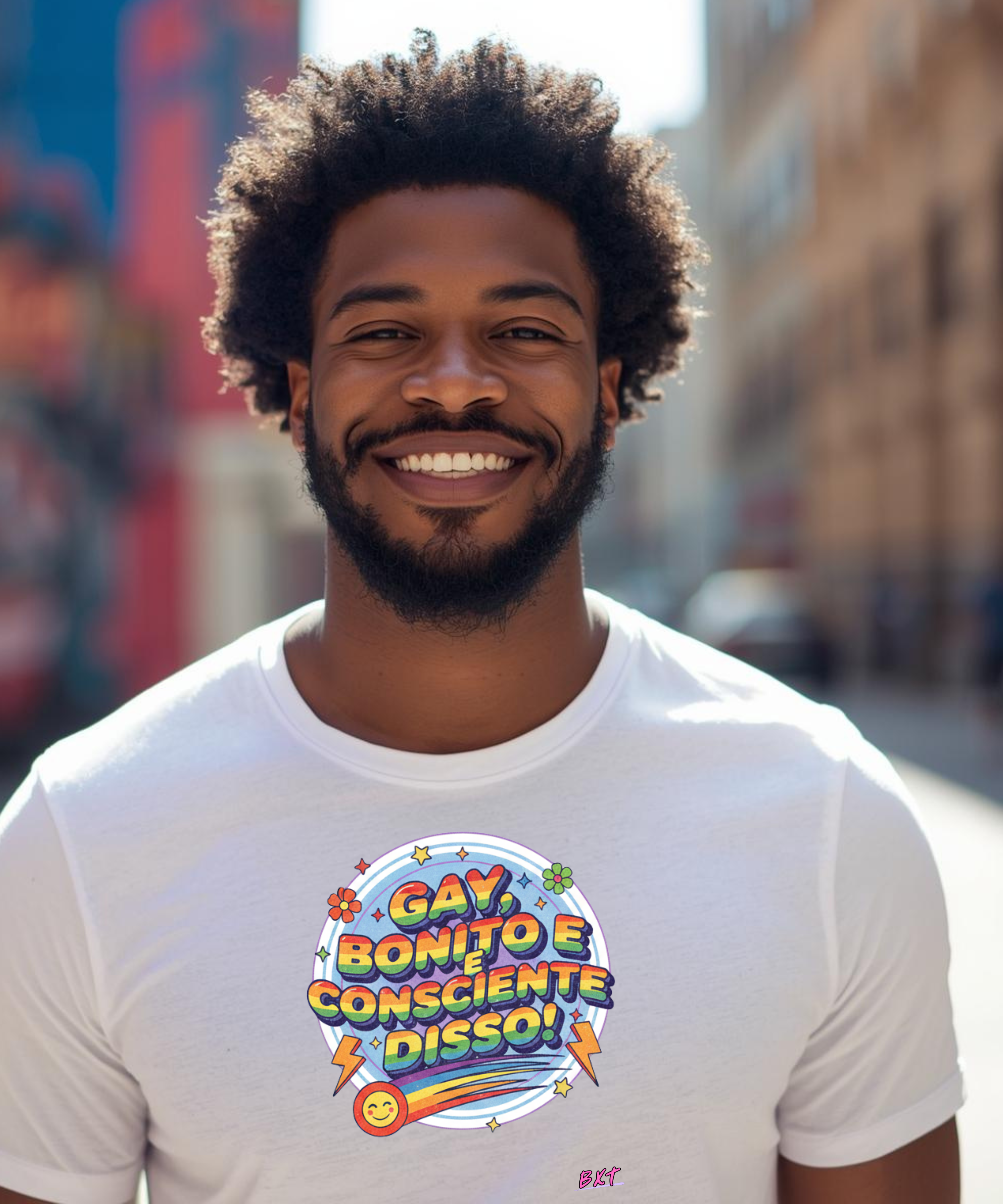 Nome do produto: Gay, bonito e consciente disso! — selo pop