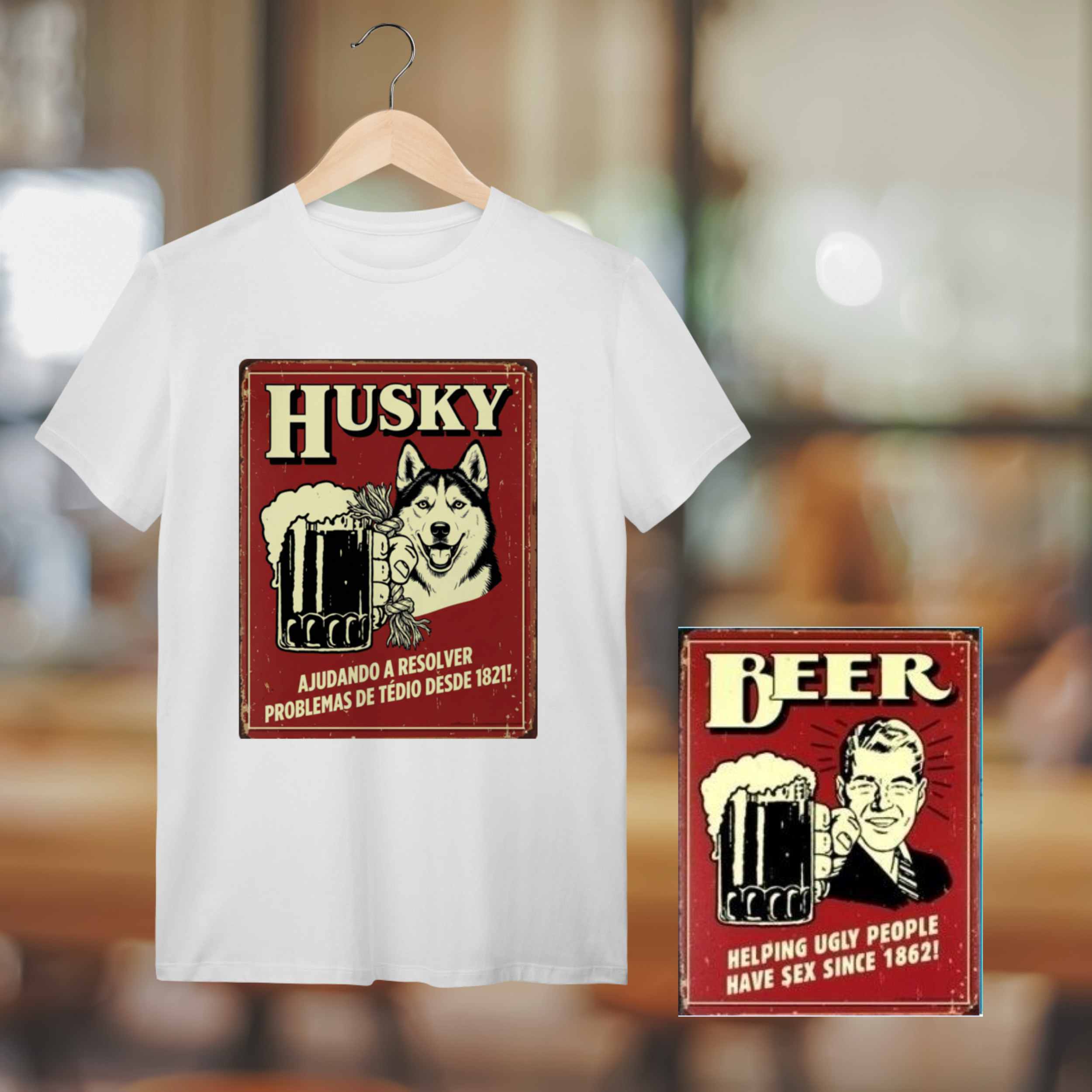 Camiseta Husky #vintageposter
