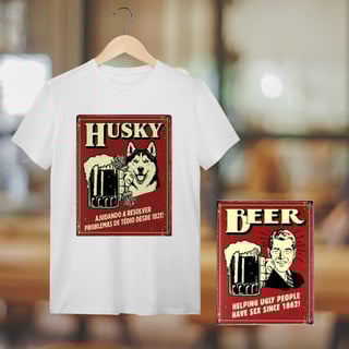 Camiseta Husky #vintageposter