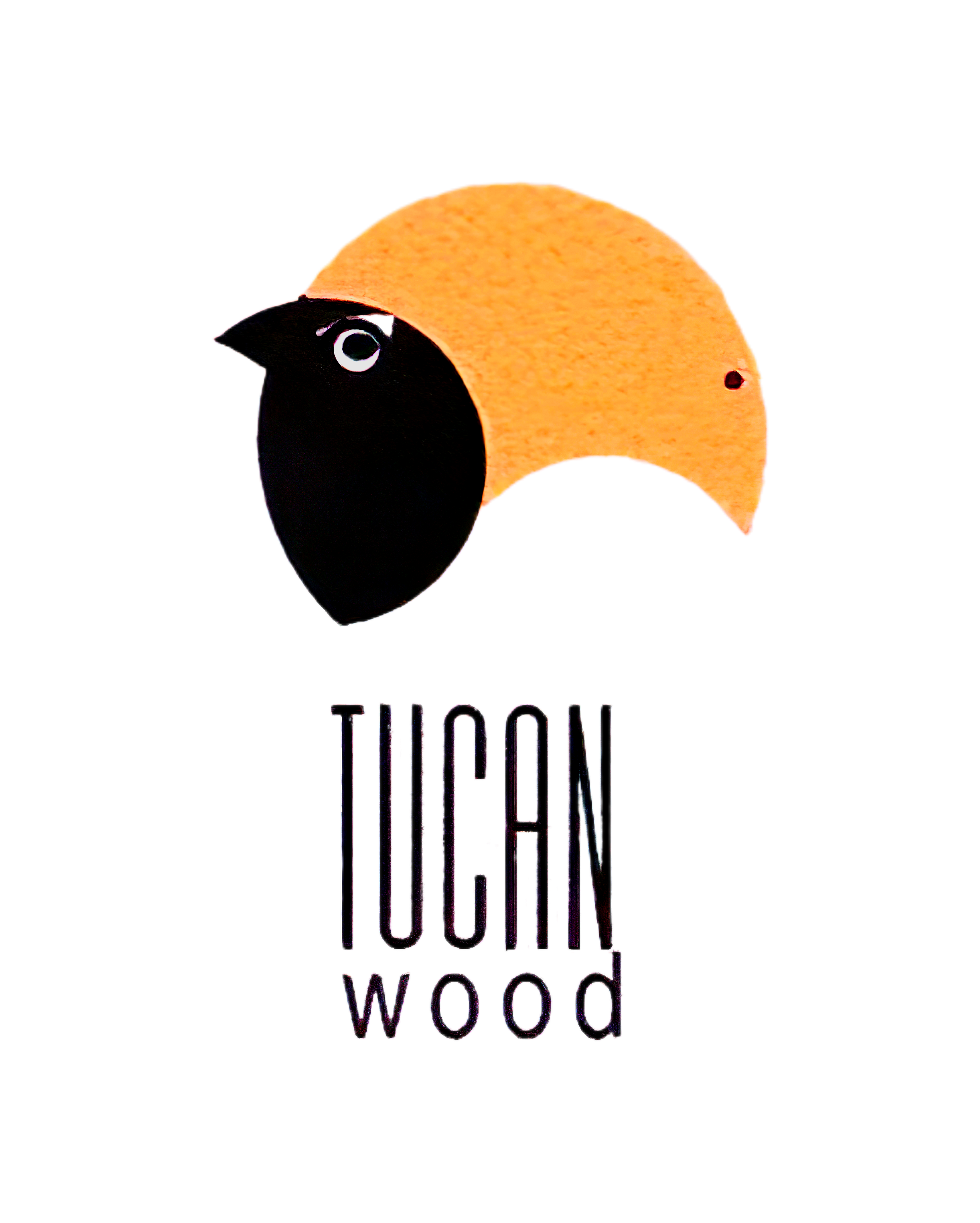 Nome do produto: Tucan wood logo design feminine