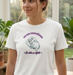 Camiseta Premium No Soy Dramático - 100% Algodão