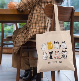 Ecobag - Puurfect Love Cats