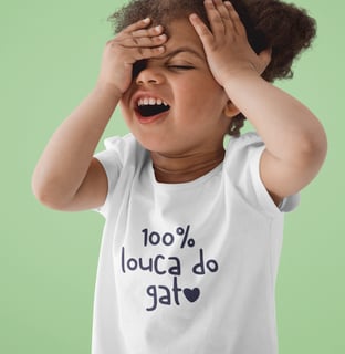 Camiseta INFANTIL - louca do gato