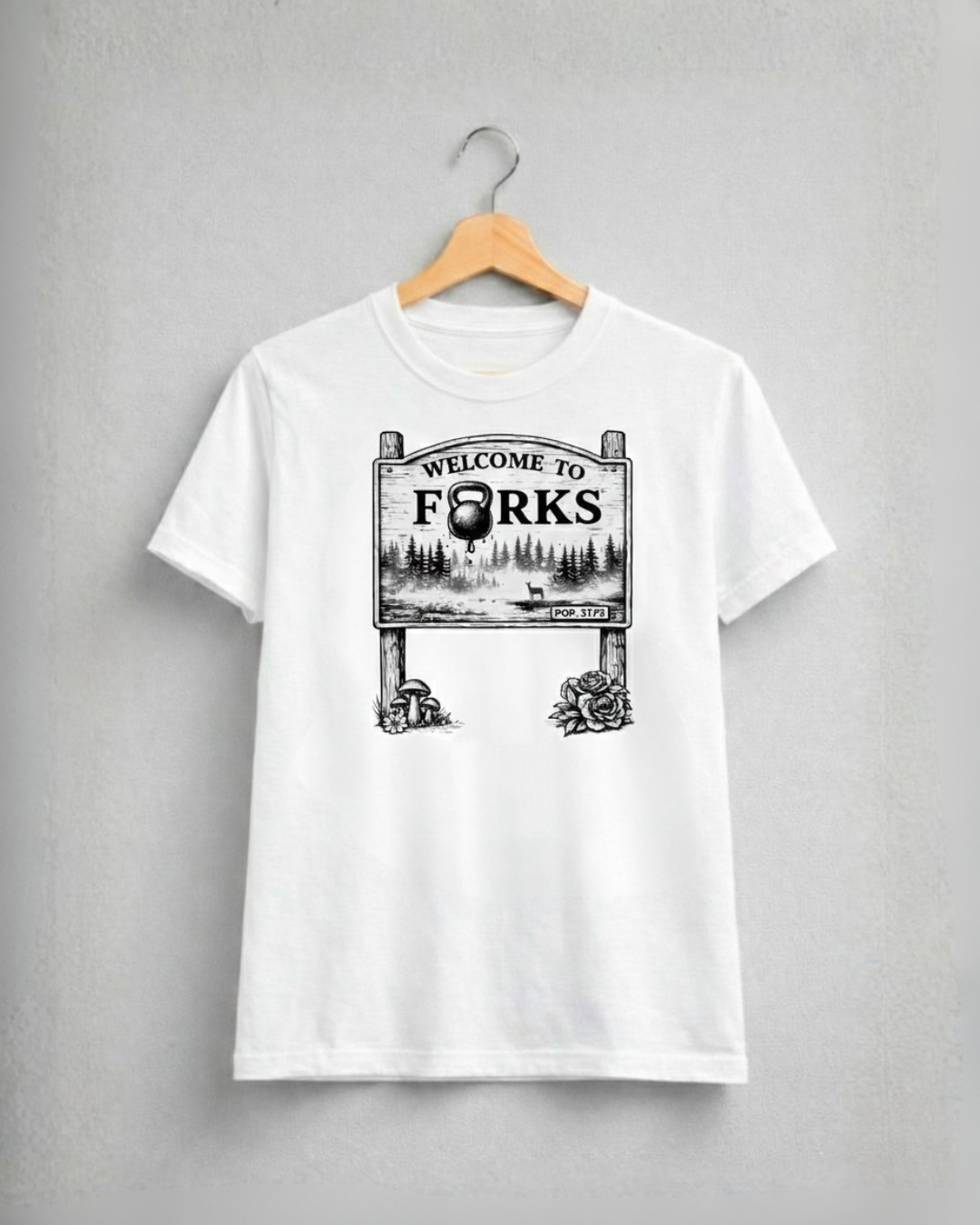 Camiseta Baby Long Feminina BRUMI – Bem-vindo a Forks (BK032)