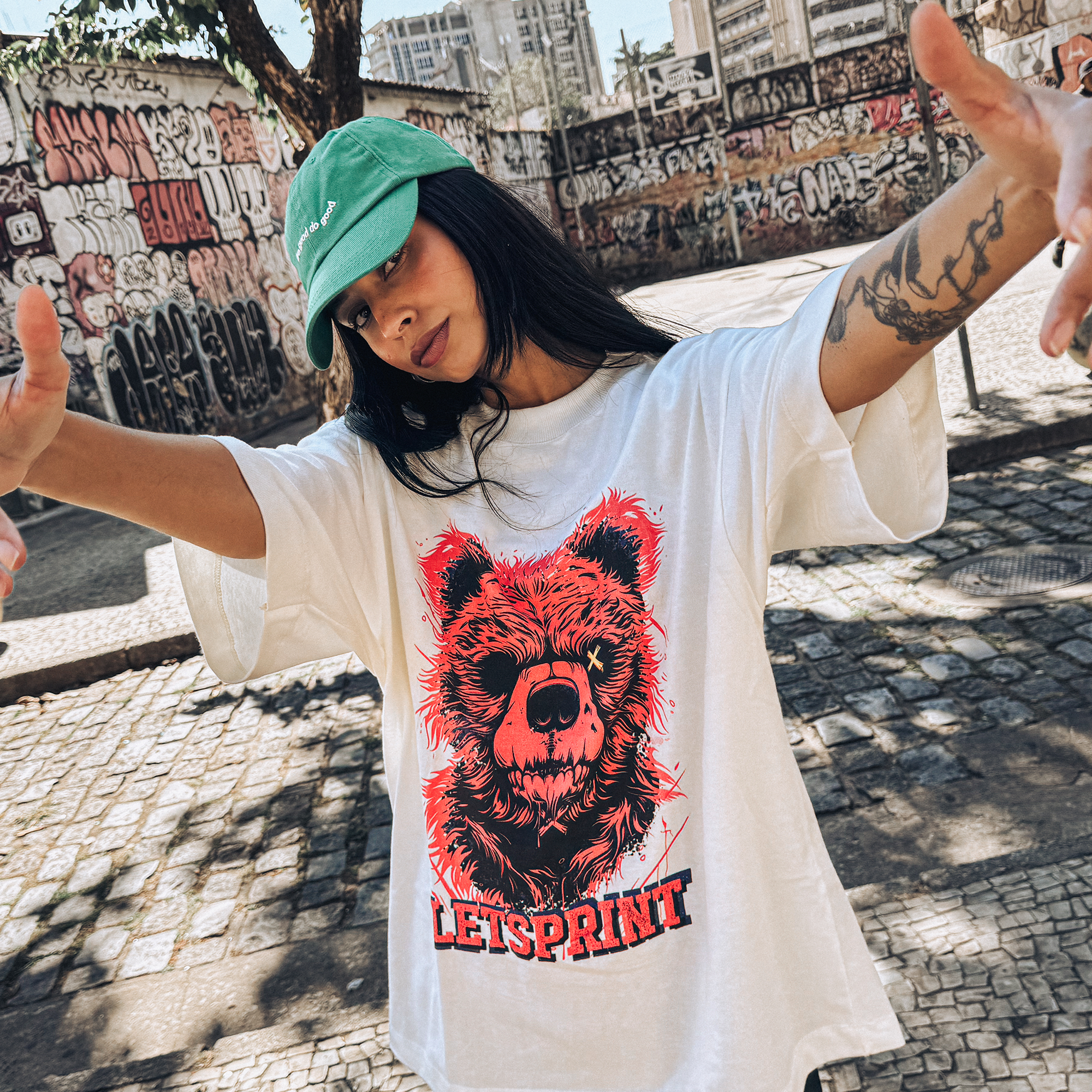 Nome do produto: Camiseta Oversized - LetsBearPrint