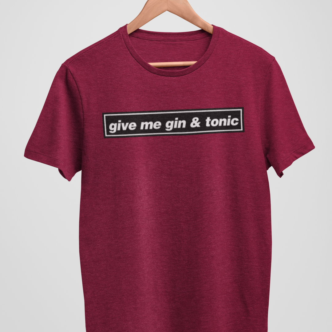 Oasis - Give Me Gin & Tonic - Algodão 100% Unissex | Retrolhama