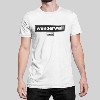 Camiseta Oasis - Wonderwall - Algodão 100% Unissex