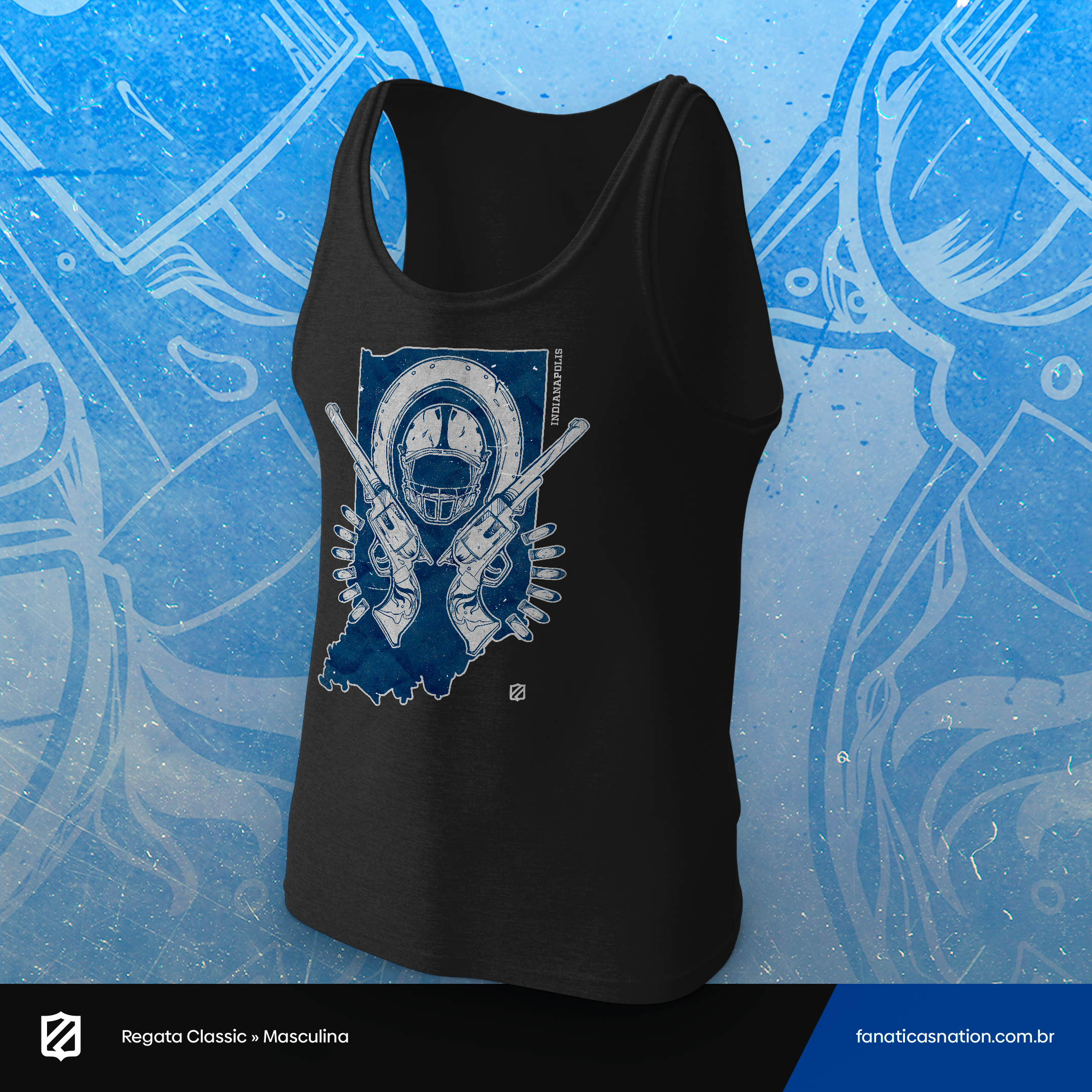 Nome do produto: Indianapolis - Pistol formation (regata)