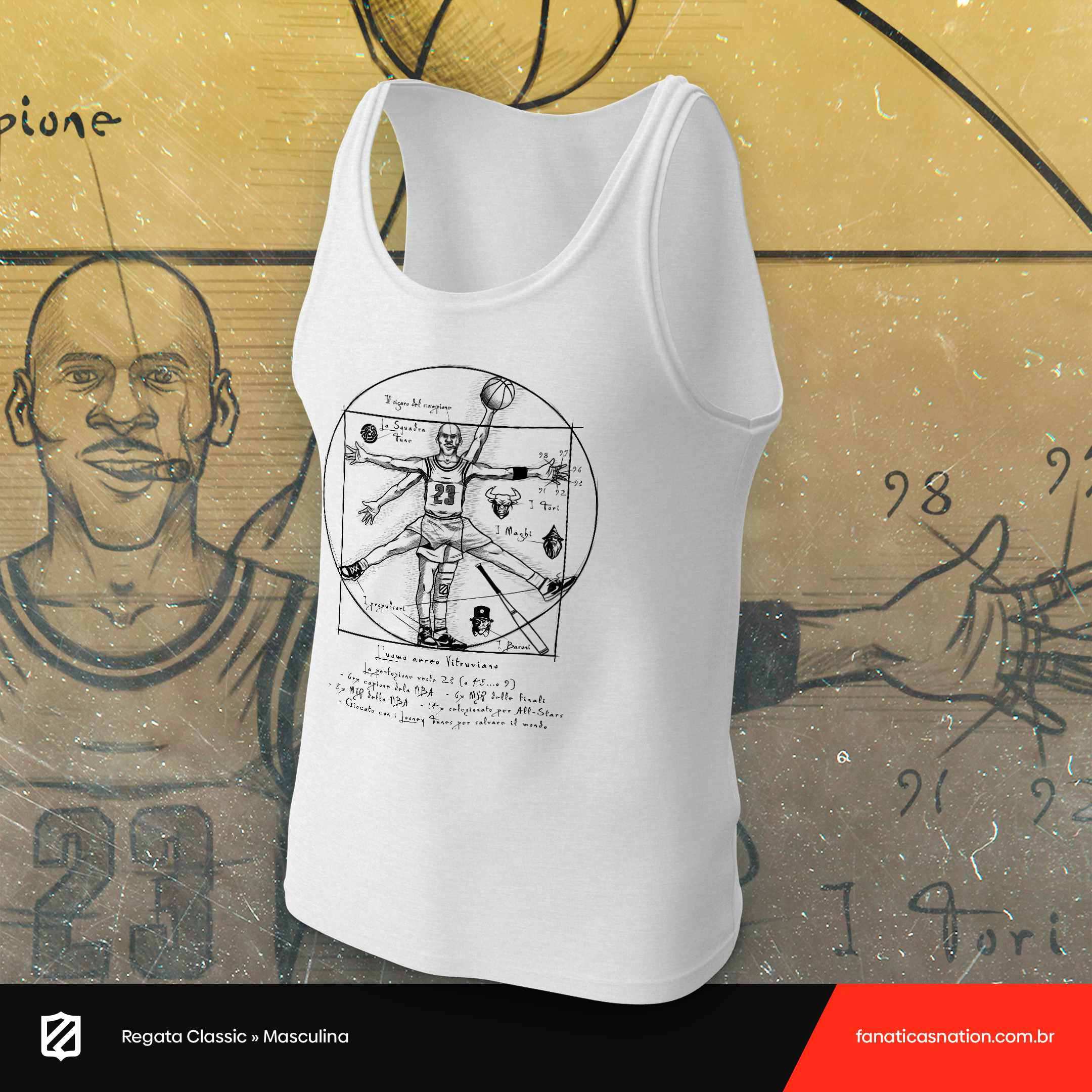 Nome do produto: Jordan Goat Vitruviano (regata)