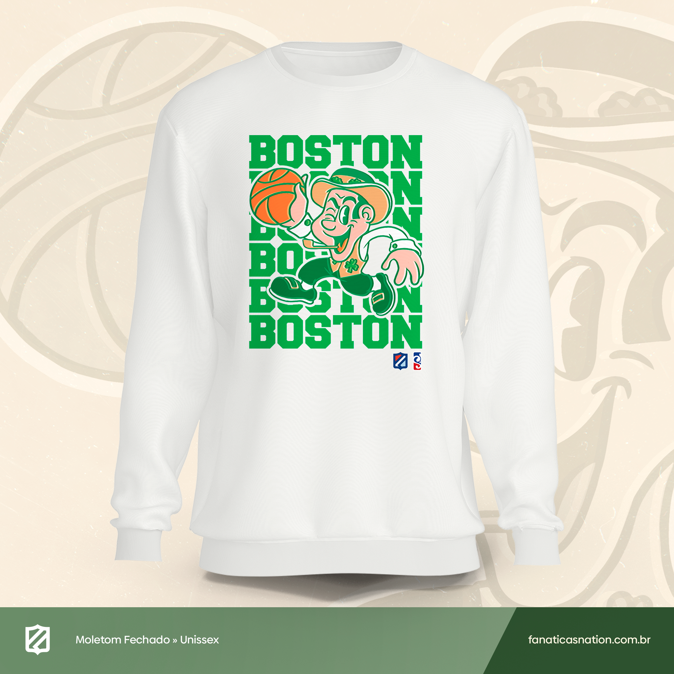 Nome do produto: Boston - Leprechaun (moletom)