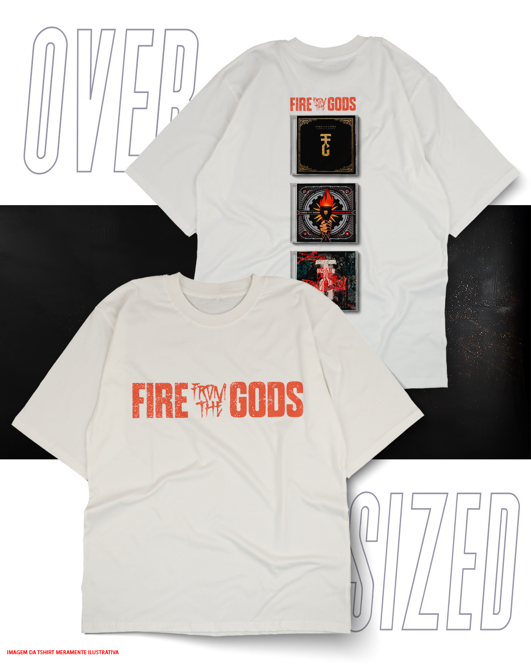Oversized Unissex - Fire From The Gods