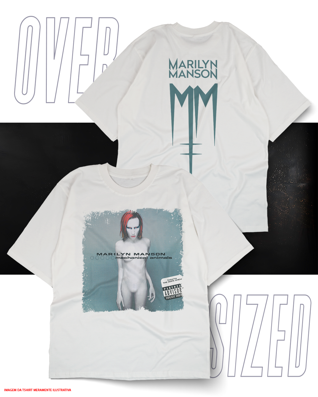 Oversized Unissex - Marilyn Manson