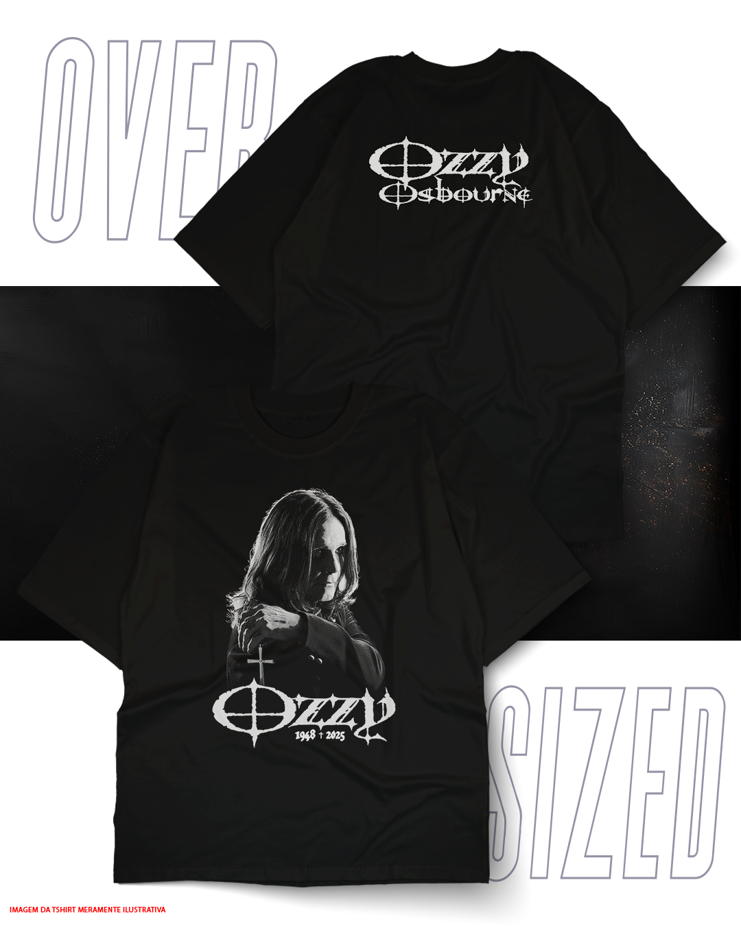 Oversized Unissex - Ozzy Osbourne