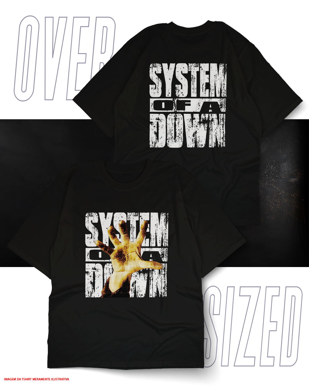 Oversized Unissex - System of a Down