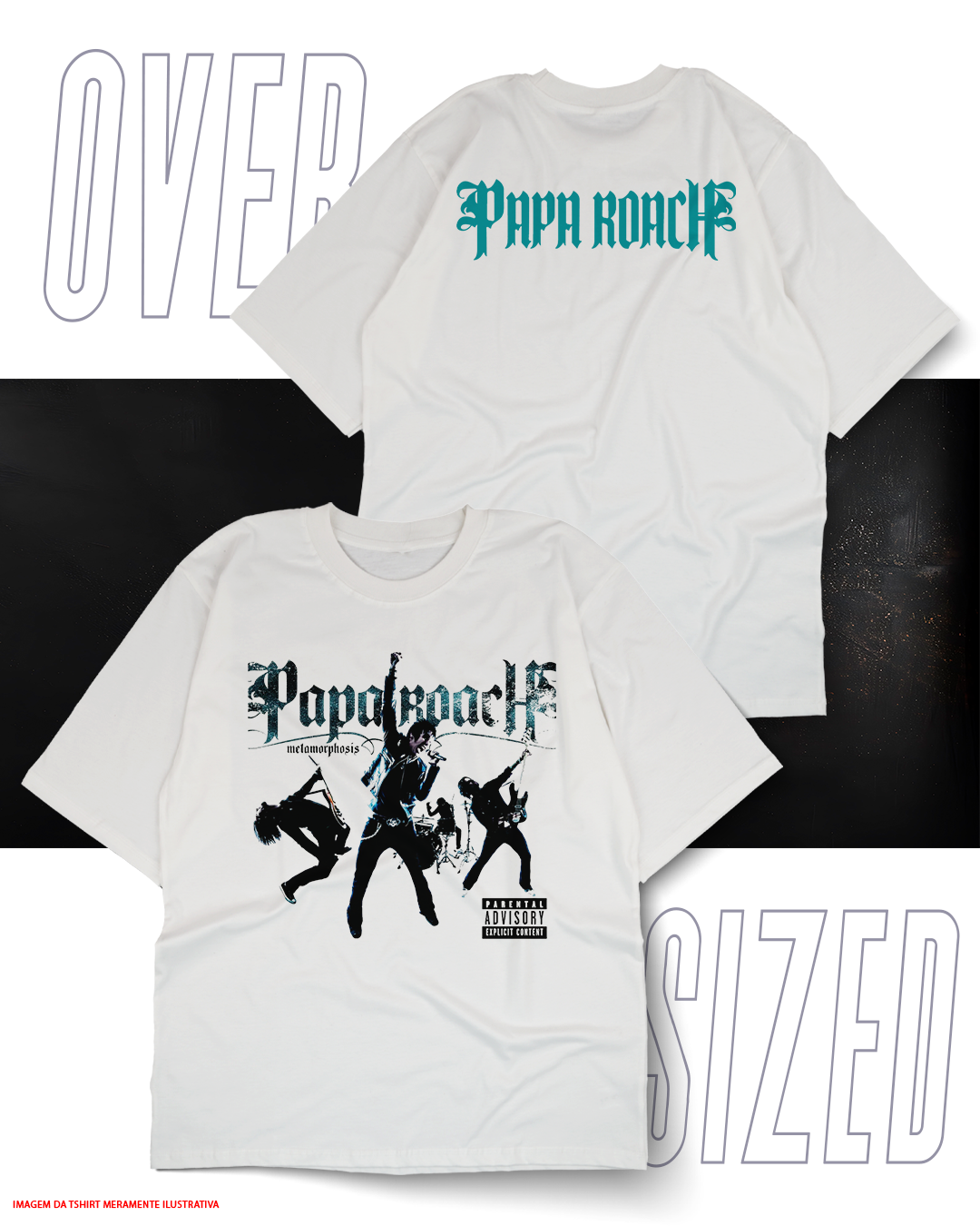 Oversized Unissex - Papa Roach