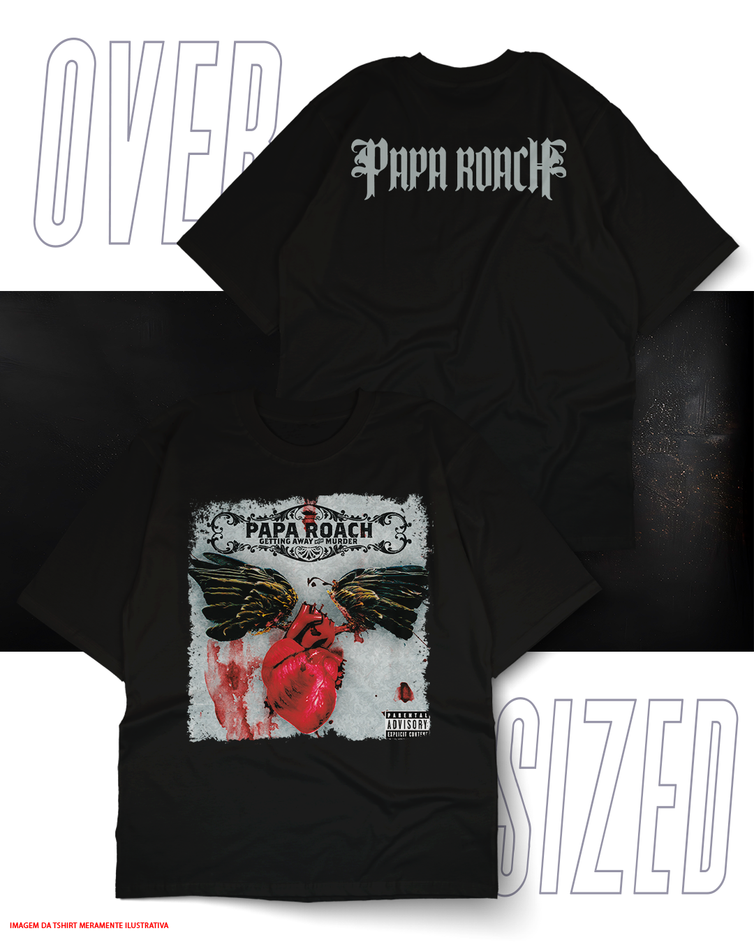 Oversized Unissex - Papa Roach