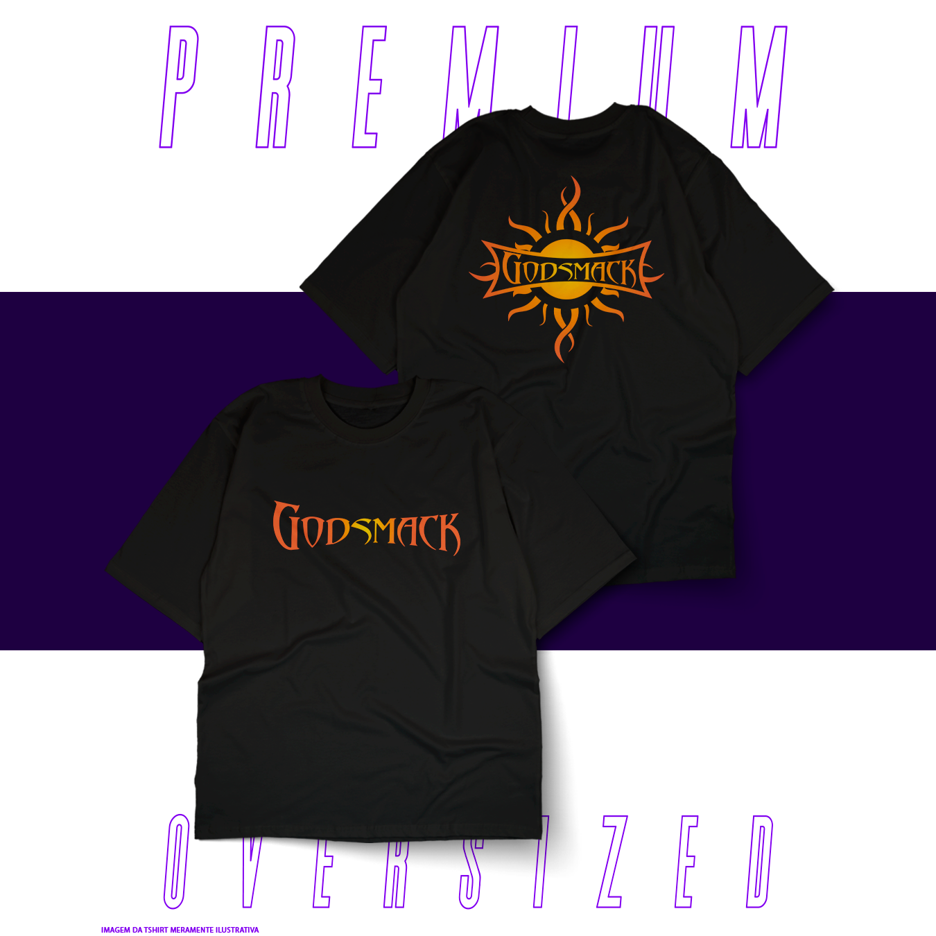 Nome do produto: Oversized Unissex - Godsmack