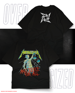 Oversized Unissex - Metallica