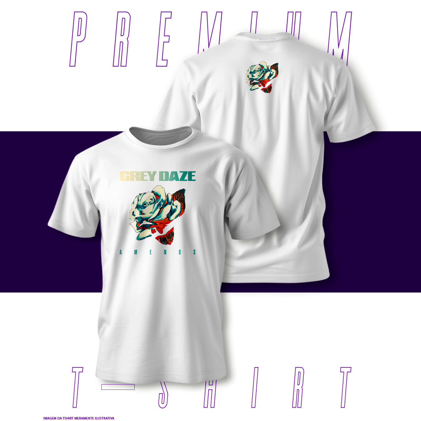 Camiseta Premium - Grey Daze