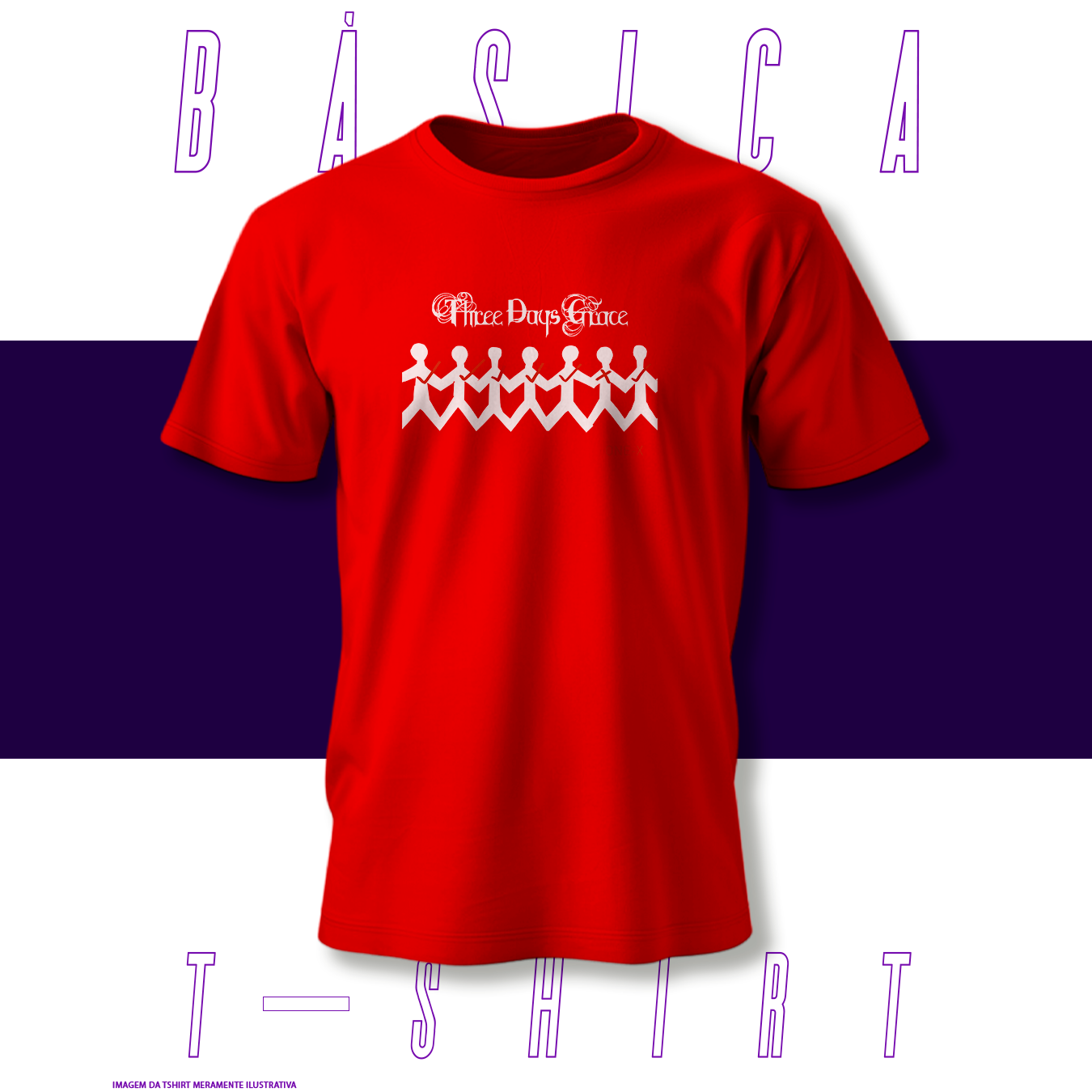 Camiseta Básica - Three Days Grace