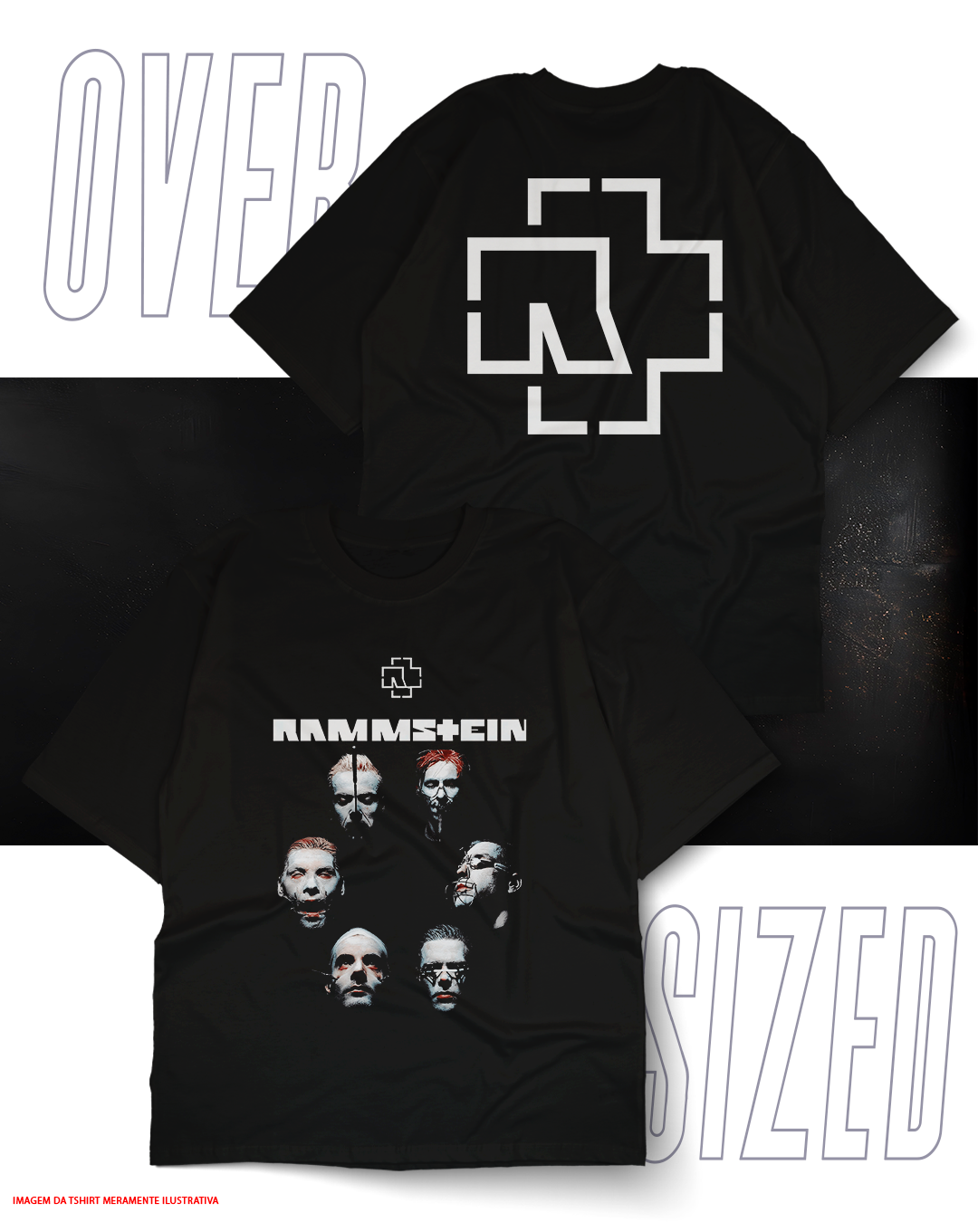 Oversized Unissex - Rammstein