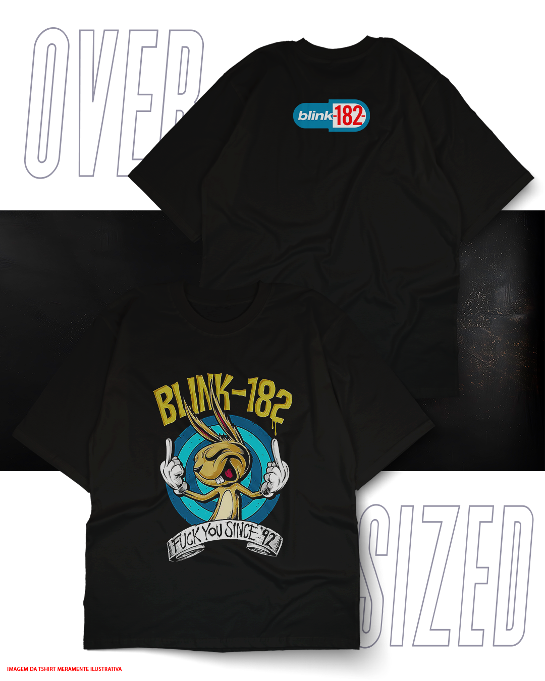 Oversized Unissex - Blink 182